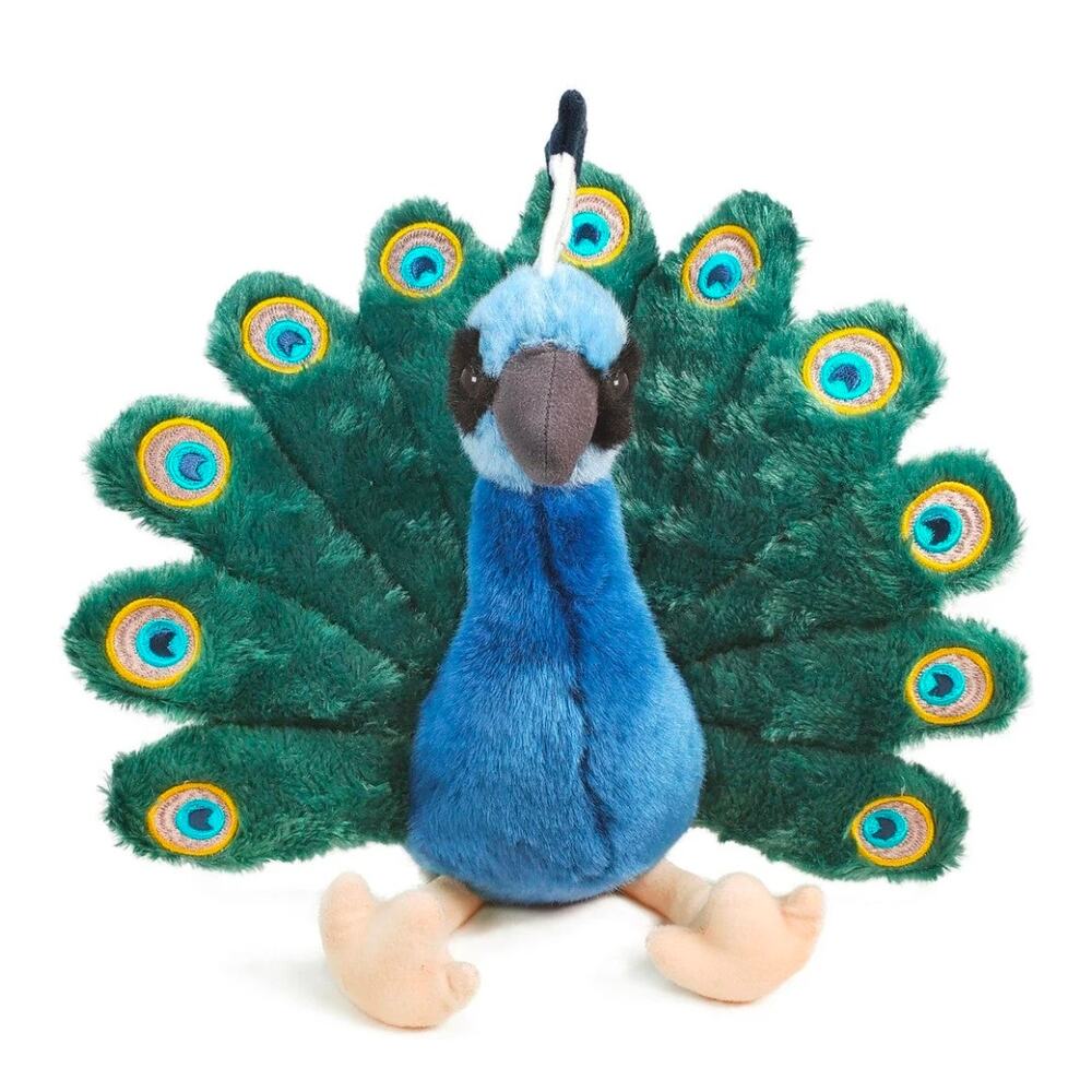 Pakhi the Peacock Plush Stuffed Animal from Tiger Tale Toys